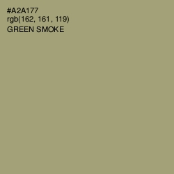 #A2A177 - Green Smoke Color Image